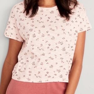 Old Navy Sunday Sleep Floral Slub-Knit Pajama T-Shirt